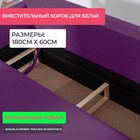 Прямой диван «Ванкувер», механизм еврокнижка, велюр, цвет фиолетовый - Фото 7