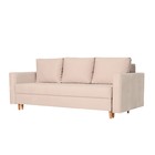 Прямой диван «Ванкувер», механизм еврокнижка, велюр, цвет пыльная роза - Фото 1