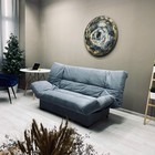 Прямой диван «Джакарта», механизм клик-кляк, велюр, цвет серый - Фото 3