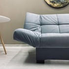 Прямой диван «Джакарта», механизм клик-кляк, велюр, цвет серый - Фото 6