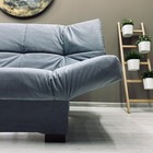 Прямой диван «Джакарта», механизм клик-кляк, велюр, цвет серый - Фото 7