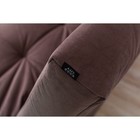 Прямой диван «Джакарта», механизм клик-кляк, велюр, цвет коричневый - Фото 6