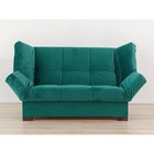 Прямой диван «Джакарта», механизм клик-кляк, велюр, цвет зелёный - Фото 1