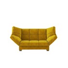 Прямой диван «Джакарта», механизм клик-кляк, велюр, цвет горчичный - Фото 1