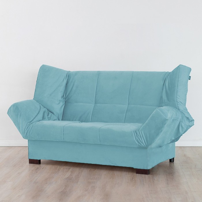 Диван прямой «Джакарта», механизм клик - кляк, велюр, цвет бирюзовый - Фото 1