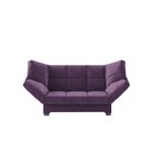 Прямой диван «Джакарта», механизм клик-кляк, велюр, цвет фиолетовый - Фото 1