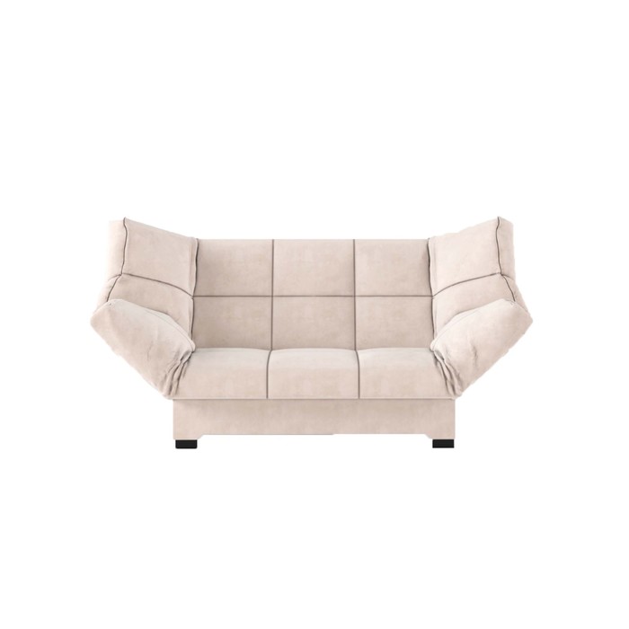Прямой диван «Джакарта», механизм клик-кляк, велюр, цвет пыльная роза - Фото 1