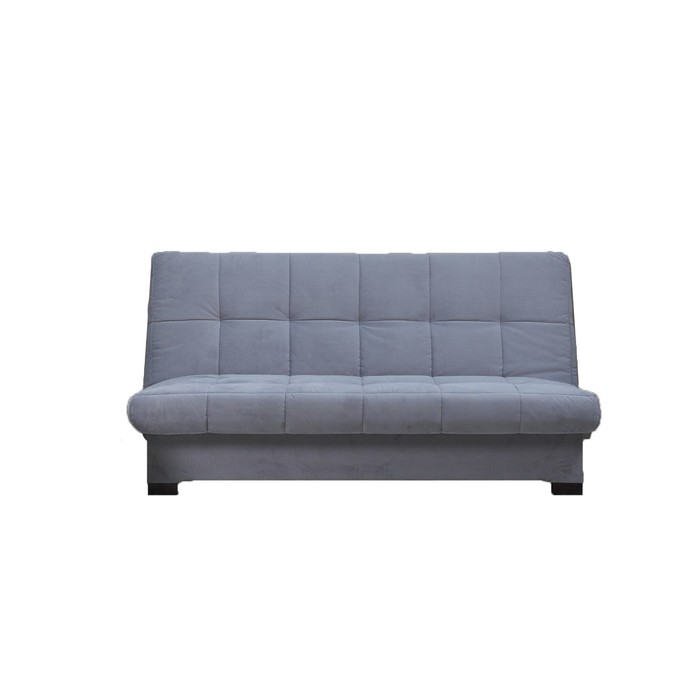 Прямой диван «Осло», механизм книжка, велюр, цвет серый - Фото 1
