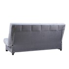 Прямой диван «Осло», механизм книжка, велюр, цвет серый - Фото 5