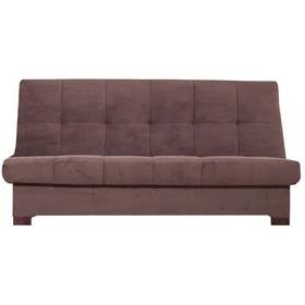 Прямой диван «Осло», механизм книжка, велюр, цвет коричневый
