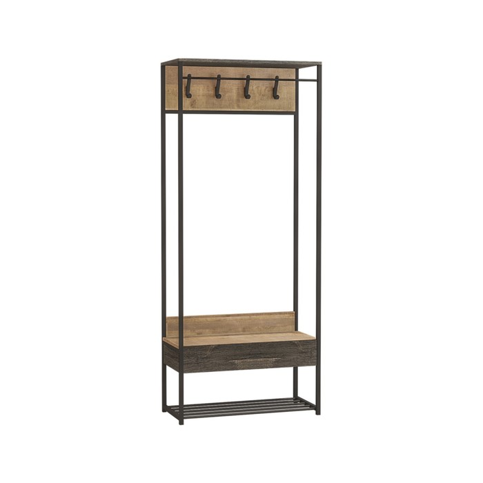 Прихожая «Трувор 15.120», 800×366×1942 мм, цвет дуб гранж песочный/интра - Фото 1