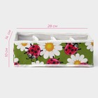 Органайзер для хранения белья Доляна «Божьи коровки», 8 ячеек, 28×14×10 см, зелёный - Фото 3