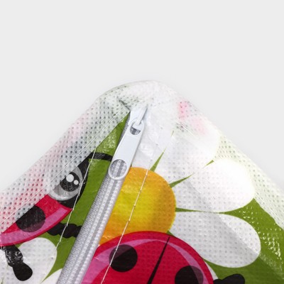 Органайзер для хранения белья Доляна «Божьи коровки», 8 ячеек, 28×14×10 см, зелёный