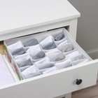 Органайзер для хранения белья Доляна «Божьи коровки», 24 ячейки, 30×33×10 см, зелёный - Фото 8