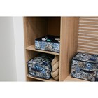 Органайзер для хранения белья Доляна «Мозаика», 16 отделений, 32×32×12 см, цвет синий - фото 9895798
