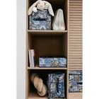 Кофр для хранения вещей Доляна «Мозаика», 45×30×20 см, синий - Фото 6