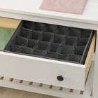 Органайзер для хранения белья Доляна «Кло», 24 ячейки, 38×30×12 см, цвет чёрный - фото 96047