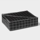 Органайзер для хранения белья Доляна «Кло», 24 ячейки, 38×30×12 см, чёрный - Фото 6