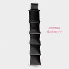 Органайзер подвесной Доляна «Кло», 5 отделений, 30×15×70 см, чёрный - Фото 2