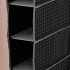 Кофр подвесной Доляна «Кло», 5 отделений, 30×15×70 см, цвет чёрный - Фото 3