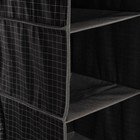 Органайзер подвесной Доляна «Кло», 4 отделения, 30×30×80 см, чёрный - Фото 4