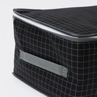 Кофр для хранения вещей Доляна «Кло», 45×30×20 см, цвет чёрный - Фото 4