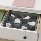 Органайзер для хранения белья Доляна «Фора», 12 ячеек, 32×24×12 см, цвет серый - Фото 9