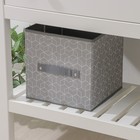 Короб стеллажный для хранения Доляна «Фора», 25×25×25 см, цвет серый - Фото 2