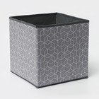 Короб стеллажный для хранения Доляна «Фора», 25×25×25 см, цвет серый - Фото 5