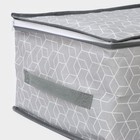 Кофр для хранения вещей Доляна «Фора», 45×30×20 см, серый - Фото 5