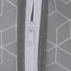 Чехол для одежды с ПВХ окном Доляна «Фора», 90×60 см, цвет серый - Фото 4