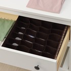 Органайзер для хранения белья Доляна «Браун», 24 ячейки, 30×33×10 см, коричневый - Фото 3