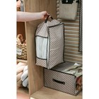 Кофр для хранения вещей Доляна «Браун», 45×30×20 см, коричневый - Фото 9