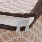 Кофр для хранения вещей Доляна «Браун», 45×30×20 см, коричневый - Фото 3