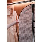 Чехол для одежды с ПВХ окном Доляна «Браун», 90×60 см, цвет коричневый - Фото 7
