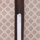 Чехол для одежды с ПВХ окном Доляна «Браун», 90×60 см, цвет коричневый - Фото 3