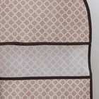 Чехол для одежды с ПВХ окном Доляна «Браун», 90×60 см, цвет коричневый - Фото 4