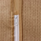 Чехол для одежды Доляна «Гусиная лапка», ПВХ окно, 60×90 см, бежевый - Фото 4