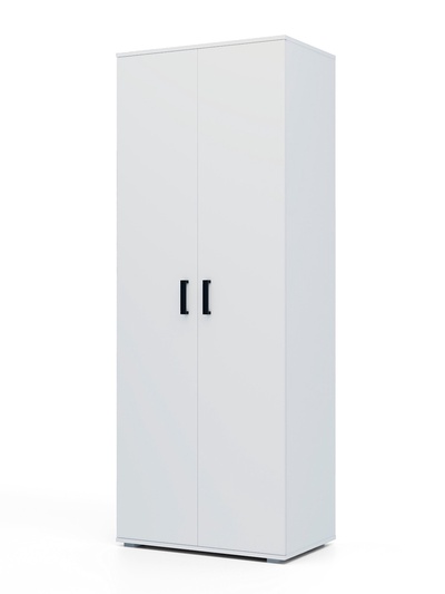 Шкаф прямой двухстворчатый «Клик Мебель», 800×500×2100 мм, цвет белый