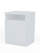 Тумба прикроватная «Клик Мебель», с полкой, 400×400×550 мм, цвет белый - Фото 1