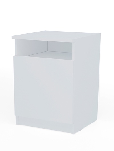 Тумба прикроватная «Клик Мебель», с полкой, 400×400×550 мм, цвет белый