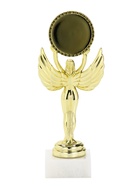 Наградная фигура Ника с вкладышем «Самая лучшая мама и жена», пластик, подставка камень, золото, 18 см - Фото 4