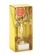 Наградная фигура Ника с вкладышем «Самая лучшая мама и жена», пластик, подставка камень, золото, 18 см - Фото 5