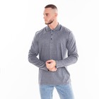 Поло мужское с длинным рукавом, цвет серый/синий, размер XL 9201898