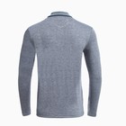 Поло мужское с длинным рукавом, цвет серый/синий, размер XL 9201898