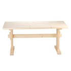 Стол деревянный УСИЛЕННЫЙ толщина доски 4 см  160х76,5х71,5 см, ХВОЯ - фото 24152066