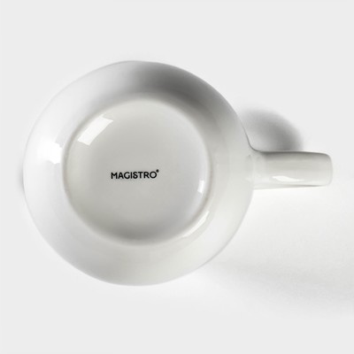 Кувшин для воды Magistro «Бланш», 1 л, 13×15 см, фарфор, белый