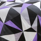 Постельное бельё евро Традиция Мозаика фиолет 205х217, 217х240, 70х70 2шт, поплин 118г/м² 100% хлопок - Фото 2