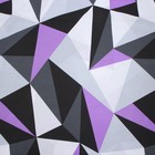 Постельное бельё 2сп Традиция Мозаика фиолетовая 177х217, 180х217, 70х70 2шт, поплин 118г/м² 100% хлопок - Фото 4