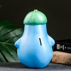 Копилка "Авокадо в кепке" голубой/зеленый, 20 см - фото 804969467